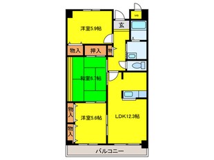 パルティ－ル小柴の物件間取画像